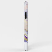Monogram Paarse en goudmarmer Case-Mate iPhone Case (Achterkant/rechts)