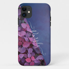 Monogram Paarse en roze loof Case-Mate iPhone Case