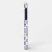 Monogram Paarse Gele Iris Bloem Waterverf Case-Mate iPhone Case (Achterkant/links)