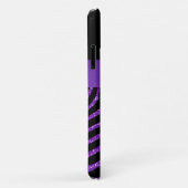 Monogram Paarse Glitter Zebra iPhone 11 Case-Mate iPhone Case (Achterkant/rechts)