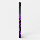 Monogram Paarse Glitter Zebra iPhone 11 Case-Mate iPhone Case (Achterkant/links)