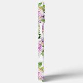 Monogram  Paarse Groene Waterverf Floral Case-Mate iPhone Case (Achterkant / Rechts)