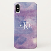 Monogram | Paarse Haze II Case-Mate iPhone Case (Achterkant)