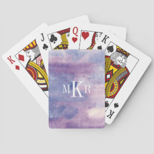 Monogram Paarse Haze II Pokerkaarten