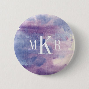 Monogram   Paarse Haze II Ronde Button 5,7 Cm