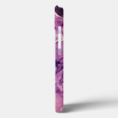 Monogram Paarse inkt Abstract Feminine Case-Mate iPhone Case (Achterkant / Links)
