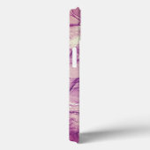 Monogram Paarse inkt Abstract Feminine Case-Mate iPhone Case (Achterkant / Rechts)