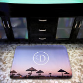 Monogram Paarse Ombre Zonsondergang California Bea Badmat