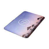 Monogram Paarse Ombre Zonsondergang California Bea Badmat (Gekanteld)