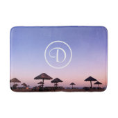 Monogram Paarse Ombre Zonsondergang California Bea Badmat (Voorkant)