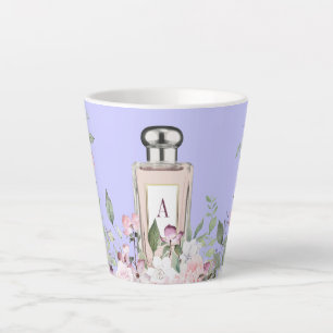 Monogram Paarse parfum Fles Florence  Chic Latte Mok
