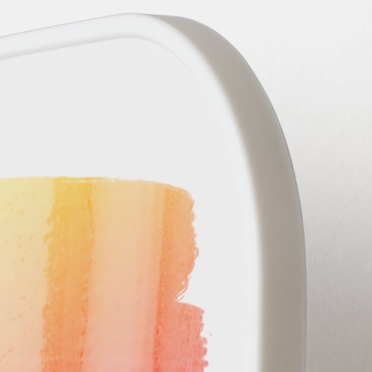 Monogram Paarse regenboogWaterverf Pickleball Paddle (Links Detail)