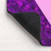 Monogram Paarse roze Geometrische Trendy Mousepad Muismat (Hoek)