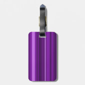 Monogram paarse strepen bagagelabel (Achterkant verticaal)