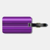 Monogram paarse strepen bagagelabel (Achterkant horizontaal)