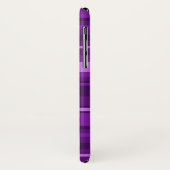 Monogram paarse strepen Case-Mate iPhone case (Achterkant/links)