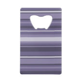 Monogram paarse strepen creditkaart flessenopener (Achterkant)