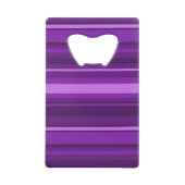 Monogram paarse strepen creditkaart flessenopener (Achterkant)