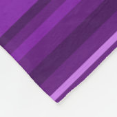 Monogram paarse strepen fleece deken (Hoek)