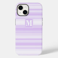 Monogram paarse strepen