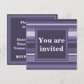 Monogram paarse strepen kaart (Voorkant / Achterkant)