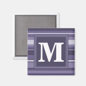 Monogram paarse strepen magneet (Voorkant / Achterkant)