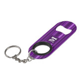 Monogram paarse strepen mini flessenopener (Voorkant Gekanteld)