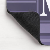 Monogram paarse strepen muismat (Hoek)