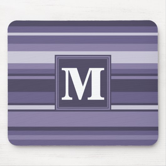 Monogram paarse strepen muismat (Voorkant)