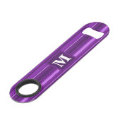 Monogram paarse strepen speed flessenopener (Voorkant Gekanteld)