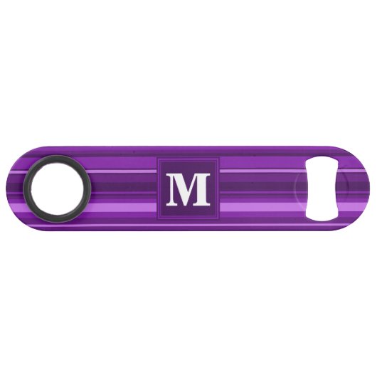 Monogram paarse strepen speed flessenopener (Voorkant (Horizontaal))