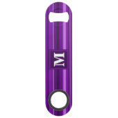Monogram paarse strepen speed flessenopener (Voorkant)