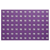 Monogram paarse strepen stof (Fat Quarter)