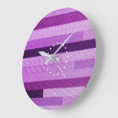 Monogram Paarse striptekening van het weefsel Gepe Grote Klok (Hoek)