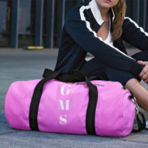 Monogram Paarse Witte Moderne Gym