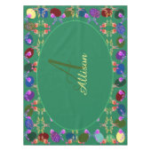 Monogram paaseieren Roos gevarieerde tablet Tafelkleed (Voorkant)