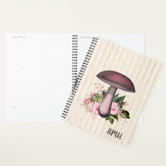 Monogram paddenstoel en Floral Compilation Planner (Display)