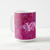  monogram Paisely Koffiemok (Voorkant links)