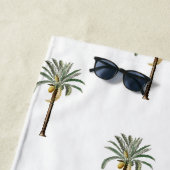 Monogram Palm Beach Chic Resort Stijlvol Strandlaken (In situ)