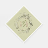 Monogram Palm Leaf Greenery 2 Servet (Hoek)