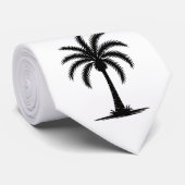 monogram palmboom-silhouet stropdas (Opgerold)