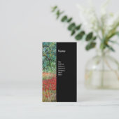 Monogram PAN-, OLIJFOE- EN POPPELINGVELDEN, zwart Visitekaartje (Staand voorkant)