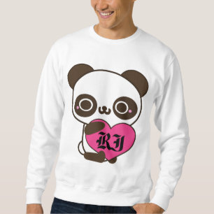 Monogram Panda Heart Trui