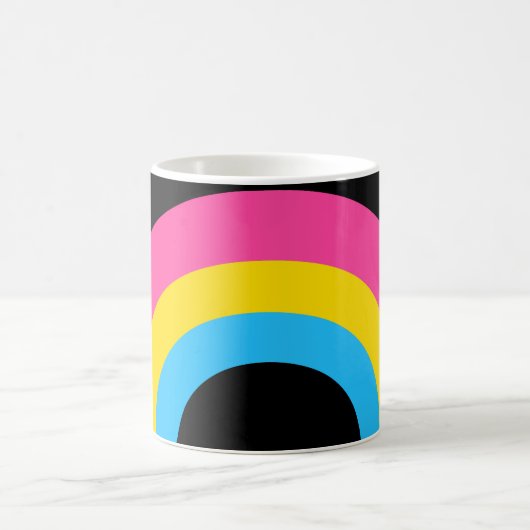 monogram Pansexual Pride Rainbow Koffiemok (Center)