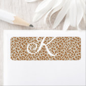 Monogram panther skin light brown pattern name let etiket (Insitu)