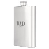 Monogram papa est modern eenvoudig flacon (Links)