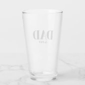 Monogram papa est modern eenvoudig glas (Achterkant)
