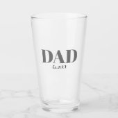 Monogram papa est modern eenvoudig glas (Voorkant)