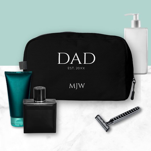 Monogram Papa Est Modern Zwart Toilettasje