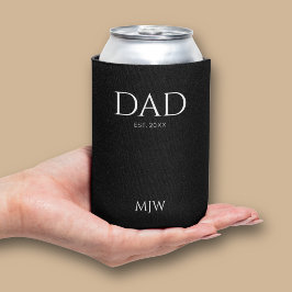 Monogram Papa Is Moderne Zwarte Blikjeskoeler